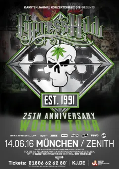 Bild zum Event 'CYPRESS HILL support: Dicht & Ergreifend'