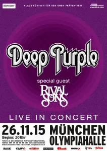 Bild zum Event 'DEEP PURPLE & Special Guest: Rival Sons'